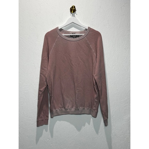 freecity Tops - Freecity Life Nature Love Mauve Pink French Terry Raglan Sweatshirt Large